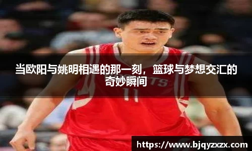 当欧阳与姚明相遇的那一刻，篮球与梦想交汇的奇妙瞬间